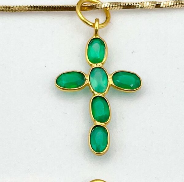 Collier religieux croix et gemmes | Resucito Gemmes… & Vous : Bijoux Haute Fantaisie Créations Originales & Artisanales DIY | Plaqué Or Argent Pierres Fines | Bijoux Personnalisés Femme, Ado, Enfant | Bijoux Religieux | Bijoux Gravés | Bijoux chrétiens modernes | Toulouse France | Vente en Ligne.