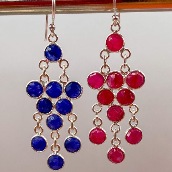 Boucle d'oreille pendante en pierre naturelle | Noirmoutier – Image 7