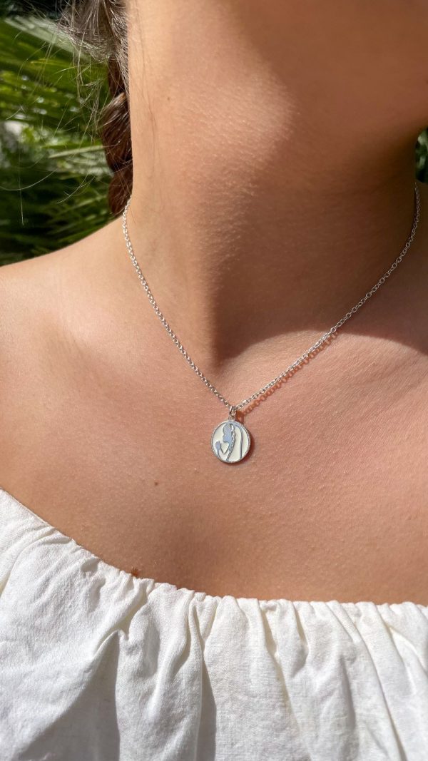 Collier de première communion | Médaille de la Vierge Marie au voile – Image 9