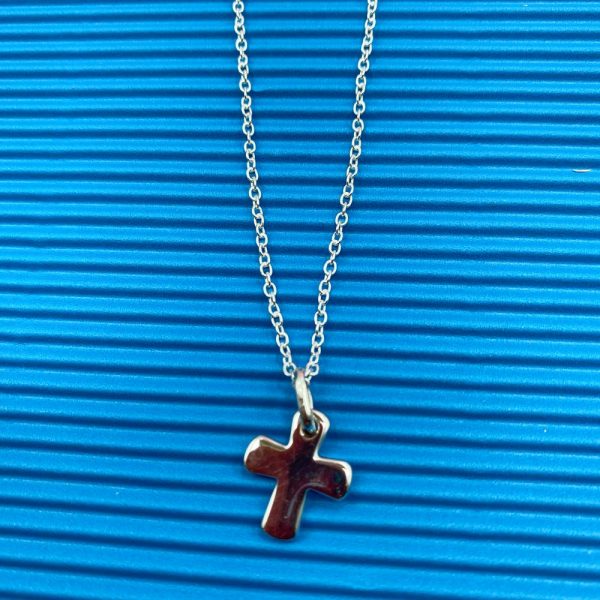 Collier communion fille ou garçon croix en argent ou plaqué or | Saint Jean – Image 7