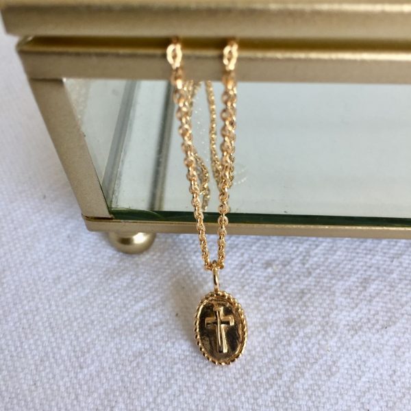 Collier médaille Croix  Plaqué Or | San Marco – Image 6
