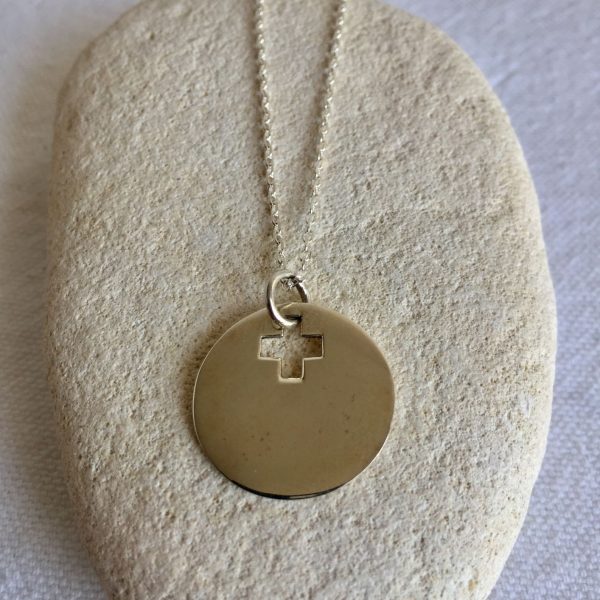 Collier médaille évidée Croix en Argent | Sainte Croix – Image 2