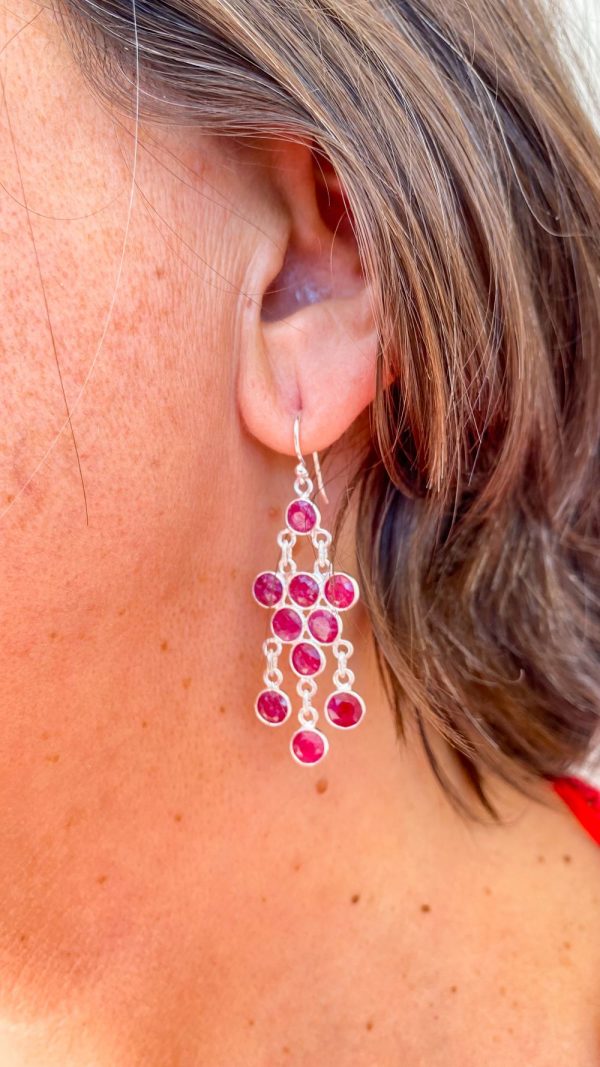 Boucle d'oreille pendante en pierre naturelle | Noirmoutier – Image 5