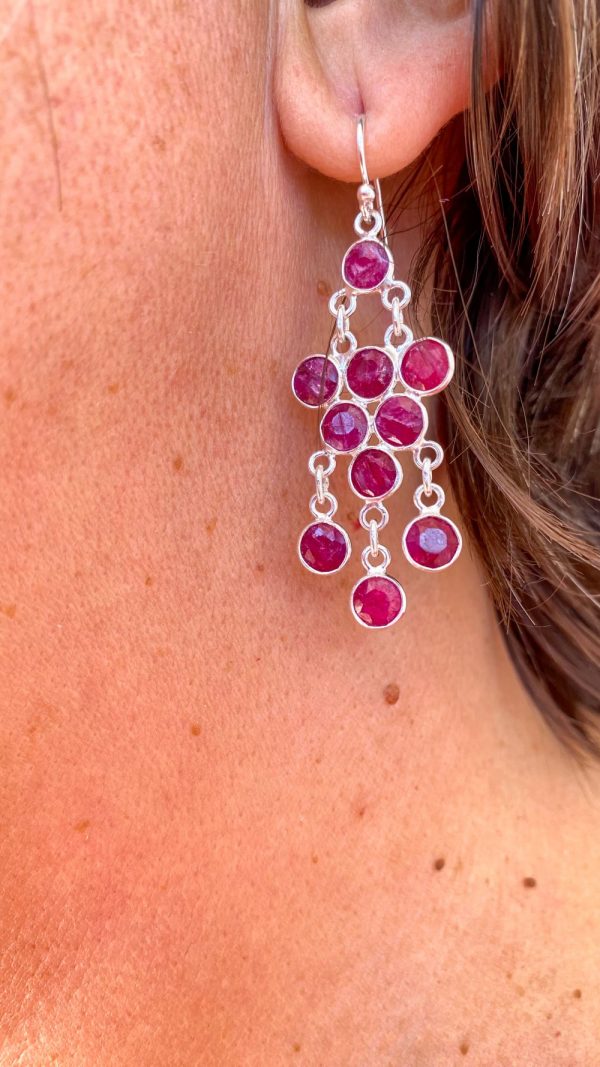 Boucle d'oreille pendante en pierre naturelle | Noirmoutier – Image 3