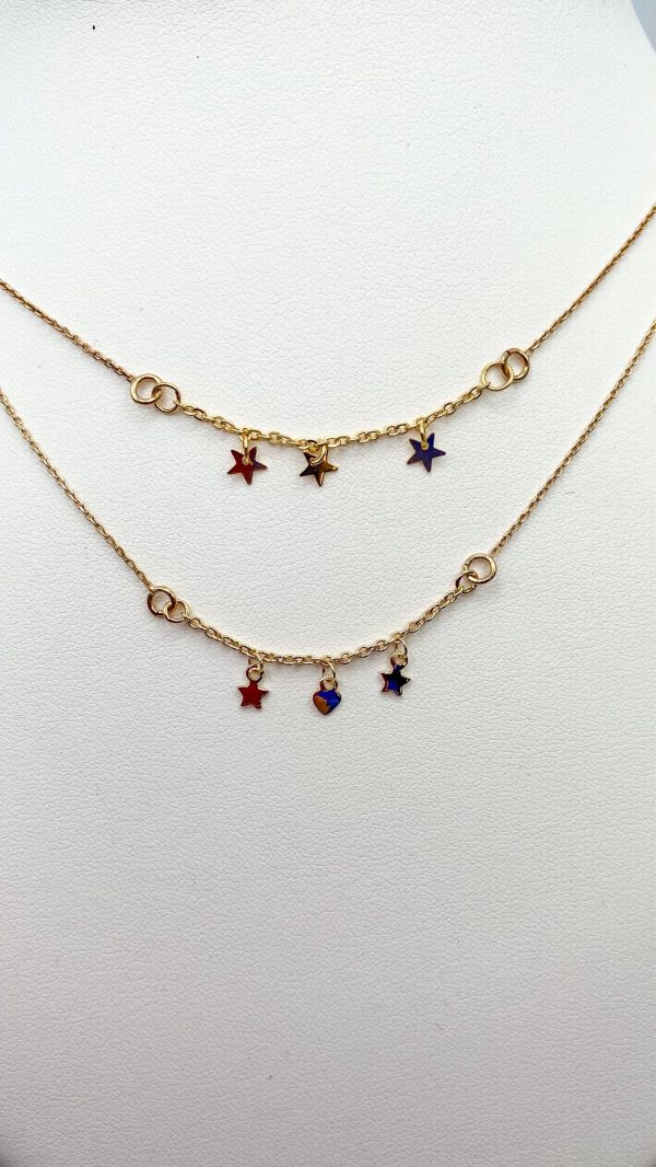 Collier Pluie d'étoiles en Plaqué Or | Sumatra – Image 2