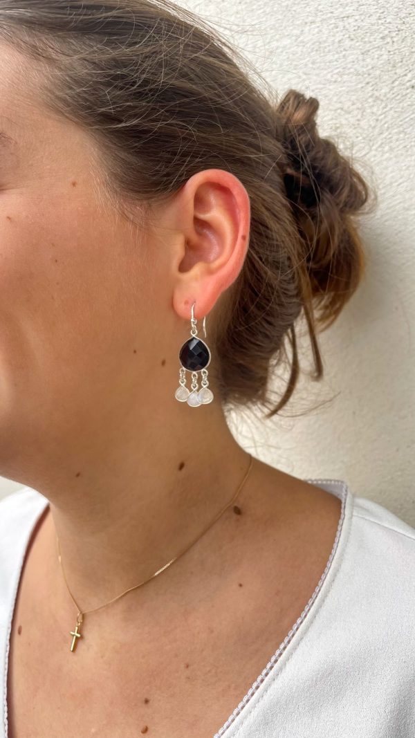 Boucle d'oreille en pierres naturelles | Bahamas – Image 6