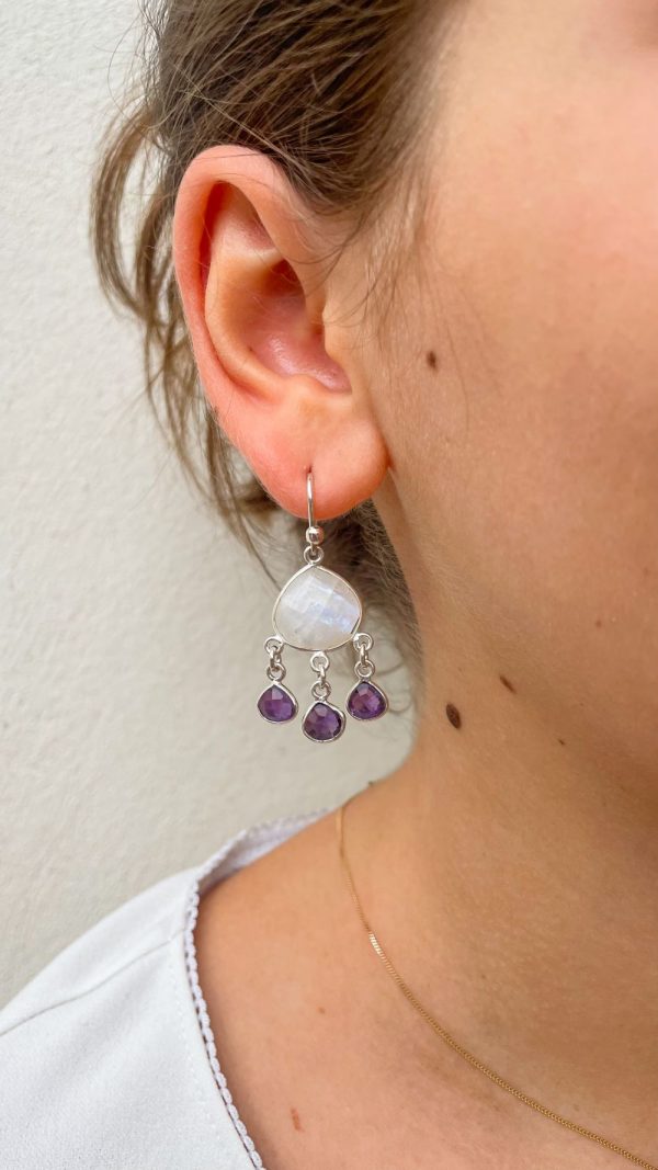 Boucle d'oreille en pierres naturelles | Bahamas – Image 3