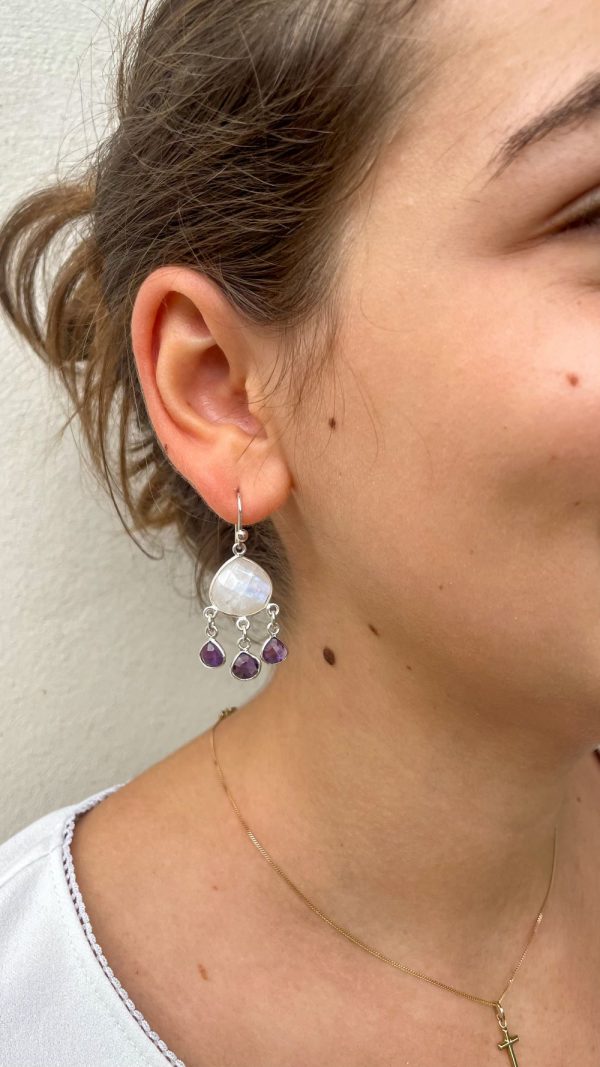 Boucle d'oreille en pierres naturelles | Bahamas – Image 4