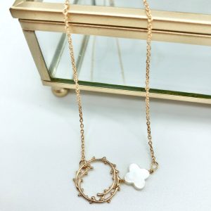 Collier Nacre & Plaqué Or | Palao