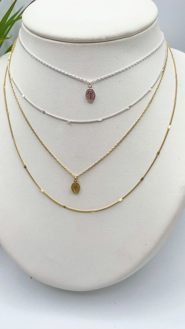 Collier double rang et médaille miraculeuse en Plaqué Or | Virgo Maria – Image 5