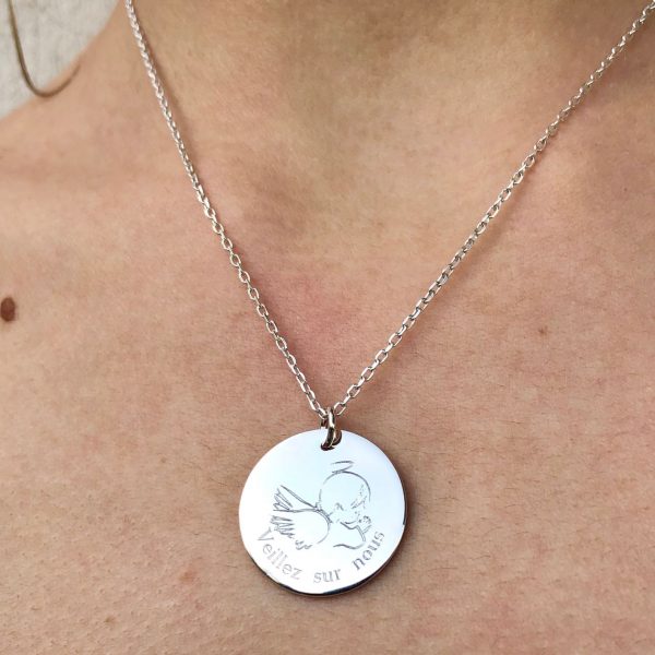 Collier Ange Gardien Argent | Ange Gardien – Image 2