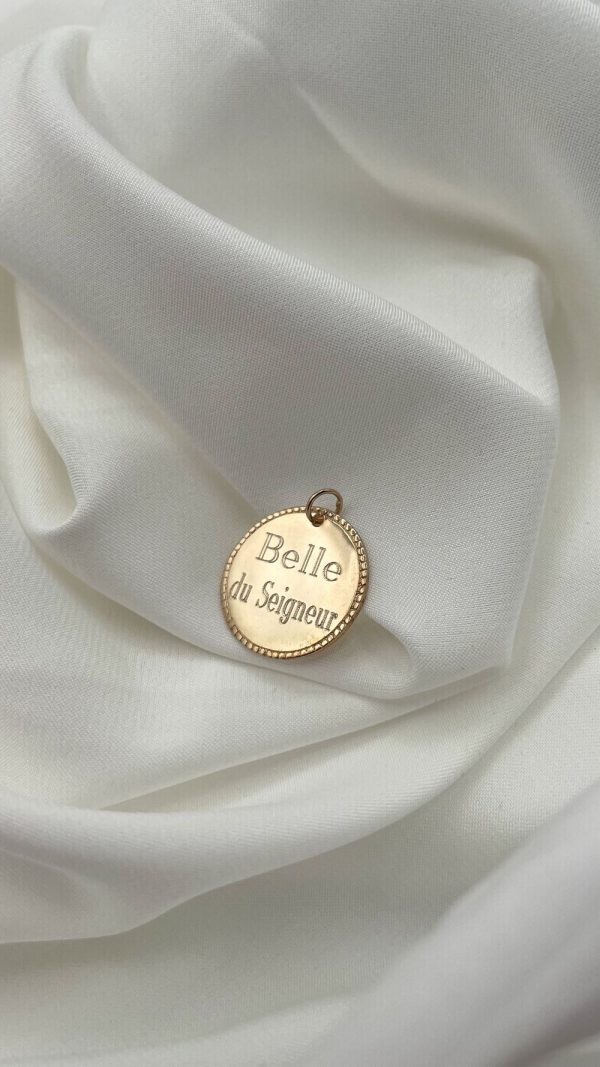 Collier médaille personnalisée | Belle du Seigneur  – Image 5