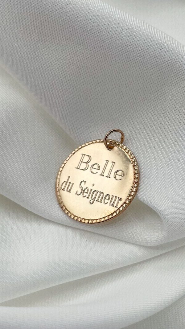 Collier médaille personnalisée | Belle du Seigneur  – Image 6