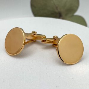 Boutons de manchette en plaqué or à personnaliser | Cuba