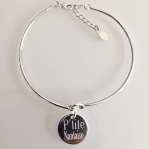 Bracelet Jonc Gravé et Personnalisé Argent | P'tite Nantaise