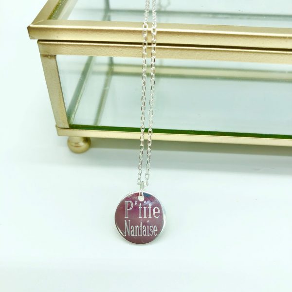 Collier Gravé & Personnalisé Argent | P'tite Nantaise
