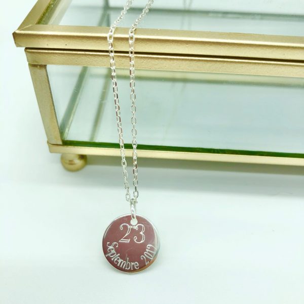 Collier Gravé & Personnalisé Argent | P'tite Nantaise – Image 2