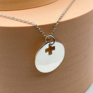 Collier médaille évidée Croix en Argent | Sainte Croix