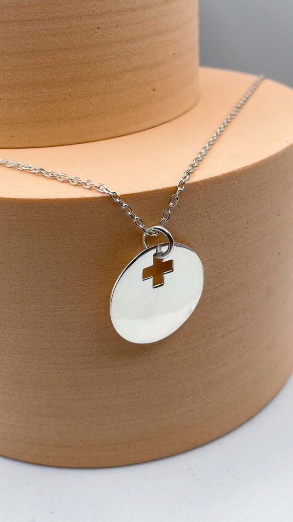 Collier médaille évidée Croix en Argent | Sainte Croix