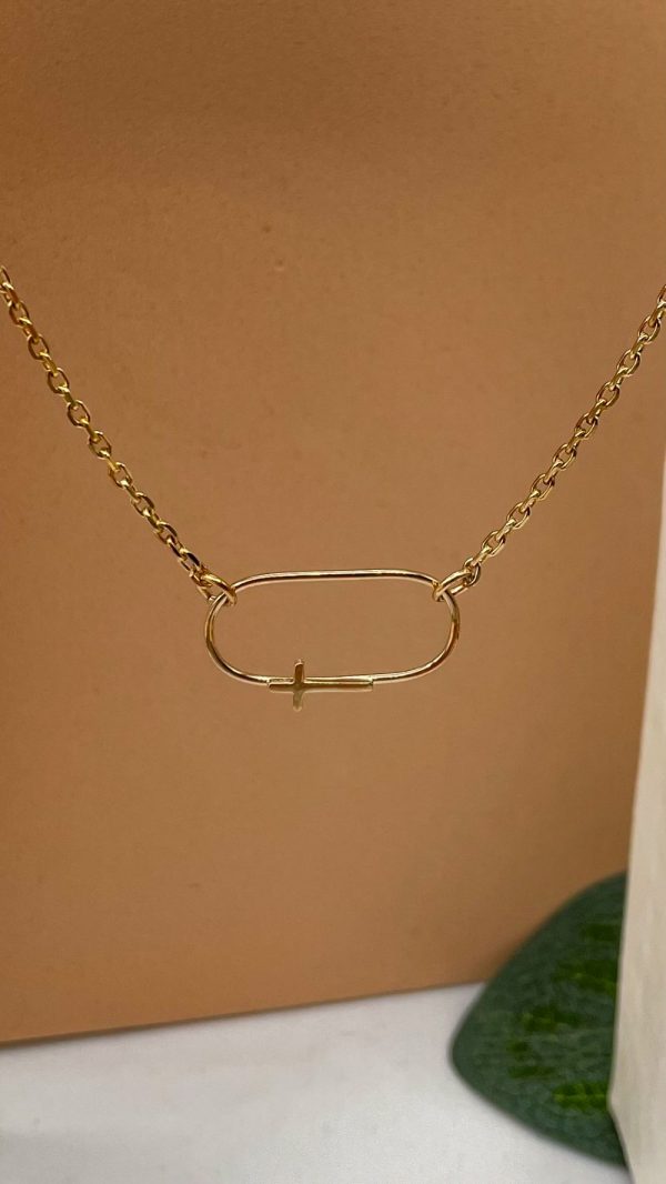 Collier médaille Croix  Plaqué Or | Croix Victorieuse