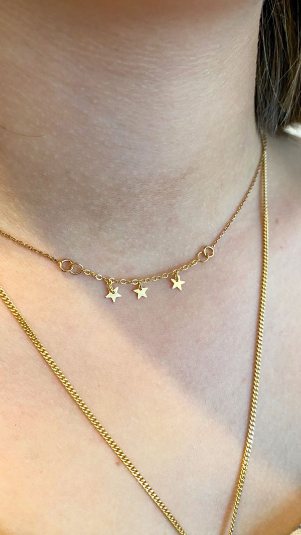 Collier Pluie d'étoiles en Plaqué Or | Sumatra – Image 4