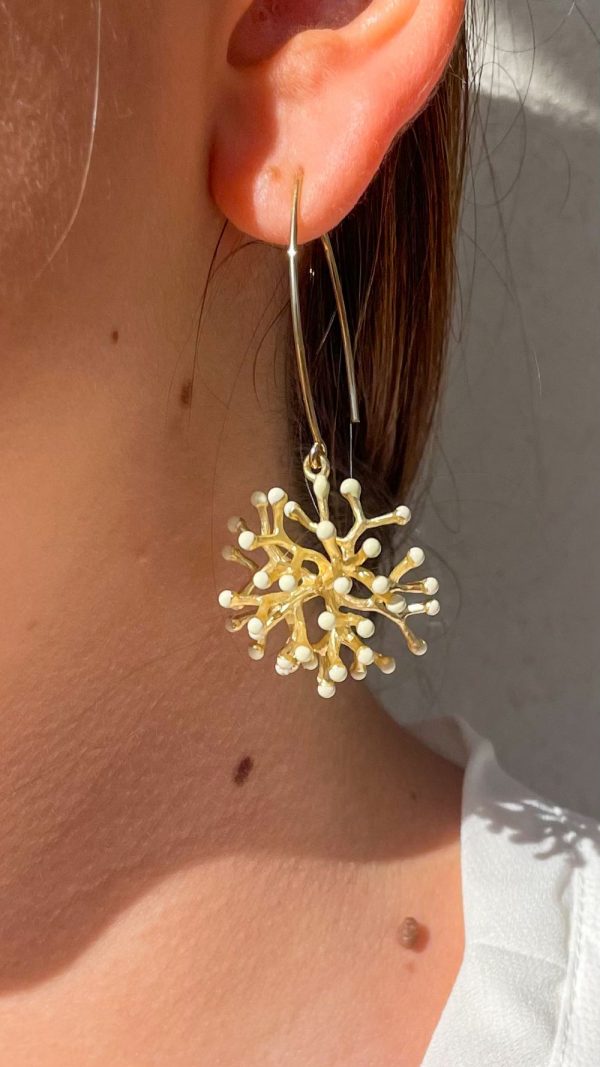Boucles d'oreilles Grand crochet et bouquet de fleur | Medes – Image 3