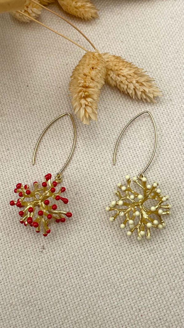 Boucles d'oreilles Grand crochet et bouquet de fleur | Medes – Image 7
