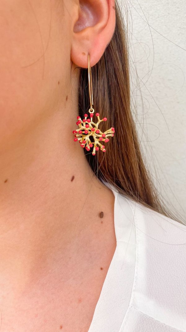 Boucles d'oreilles Grand crochet et bouquet de fleur | Medes – Image 6