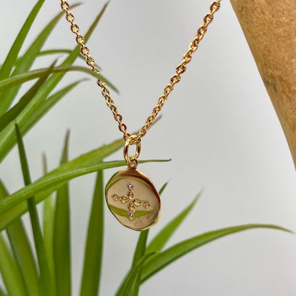 Collier croix en strass en Plaqué Or | Louange à toi – Image 4