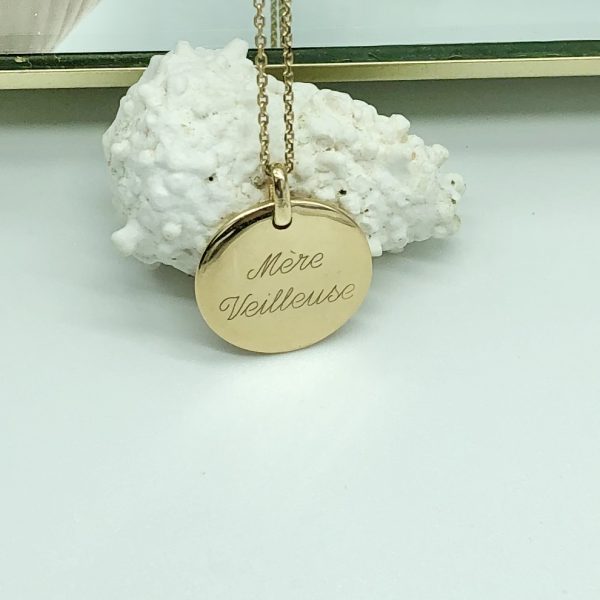 Collier Gravé et Personnalisé Plaqué Or pour les Mères | Mes amours – Image 3