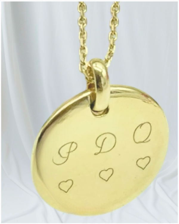 Collier Gravé et Personnalisé Plaqué Or pour les Mères | Mes amours – Image 2