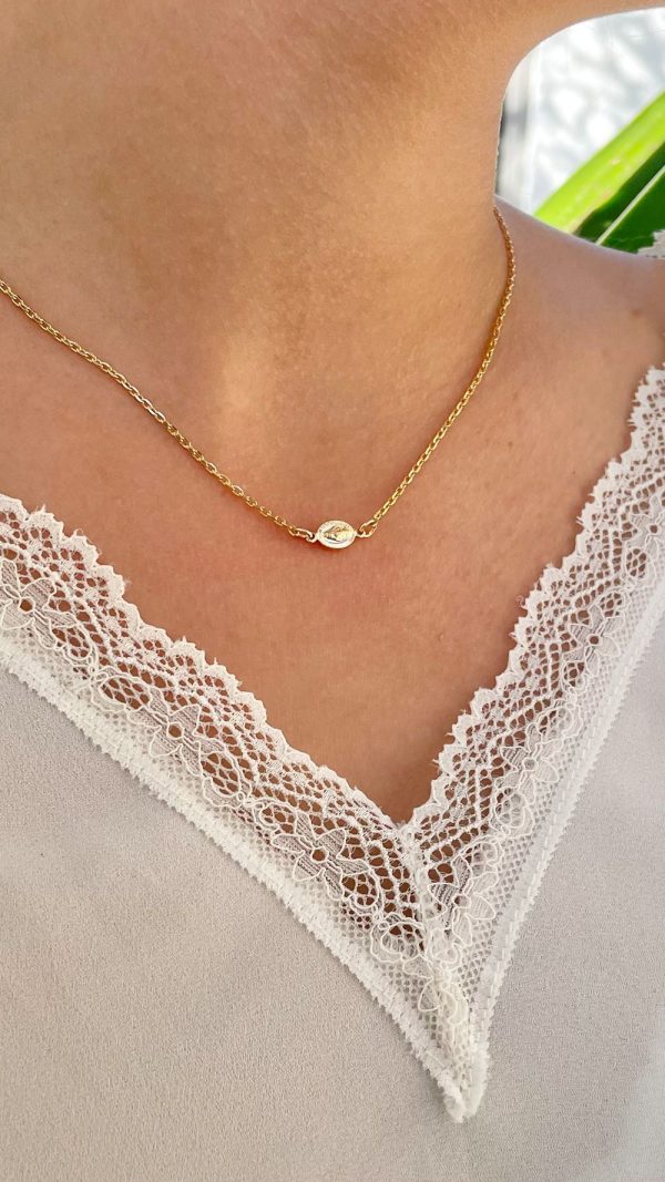 Collier médaille miraculeuse sur chaîne | Miraculeuse – Image 3