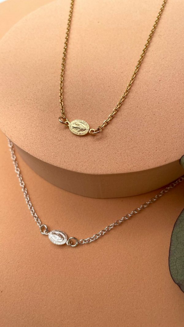 Collier médaille miraculeuse sur chaîne | Miraculeuse