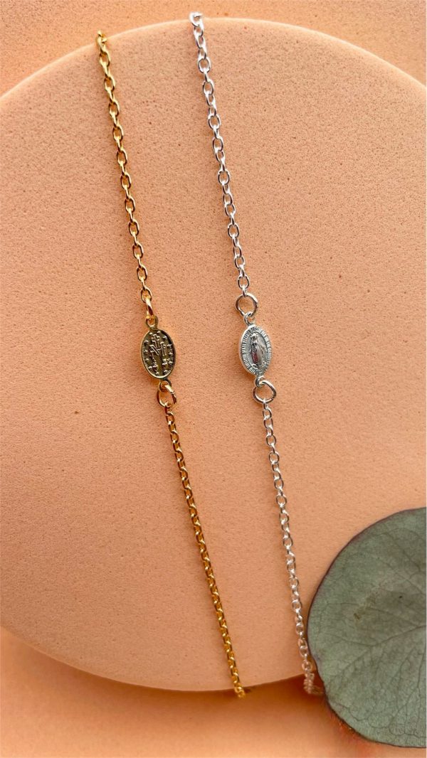 Collier médaille miraculeuse sur chaîne | Miraculeuse – Image 2