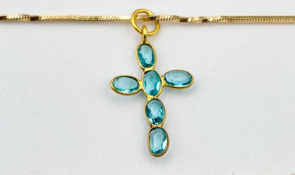 Collier religieux croix et gemmes | Resucito – Image 9