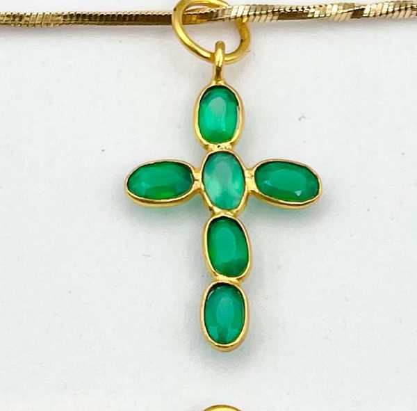 Collier religieux croix et gemmes | Resucito – Image 5