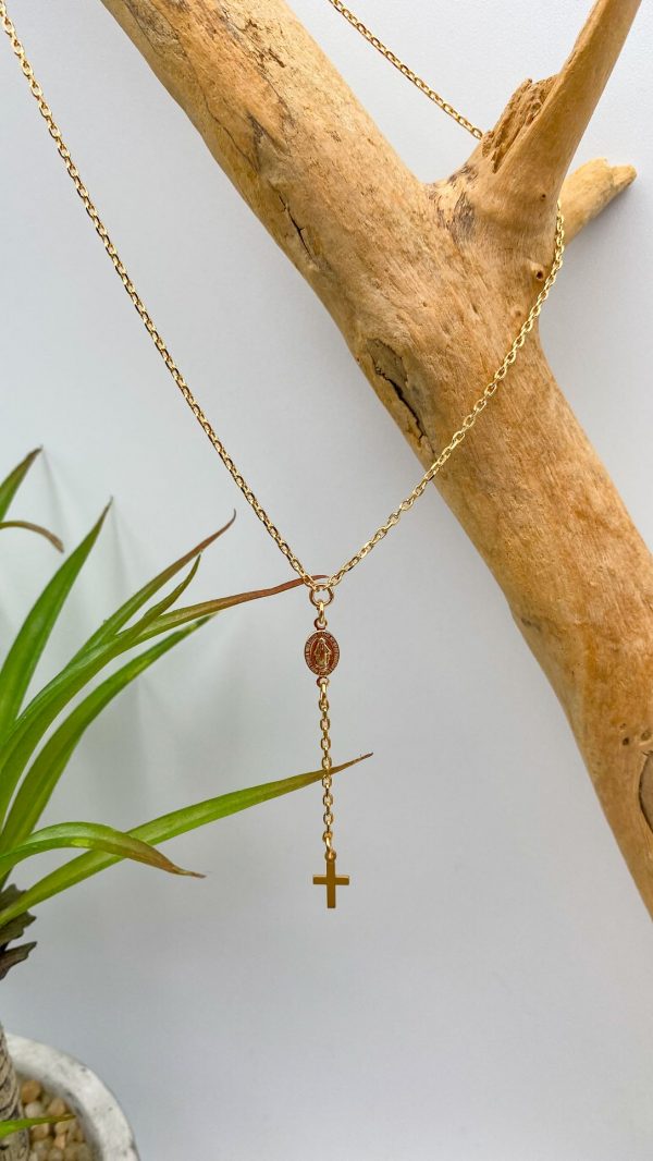 Collier chapelet - collier rosaire en plaqué Or | Notre dame du Rosaire