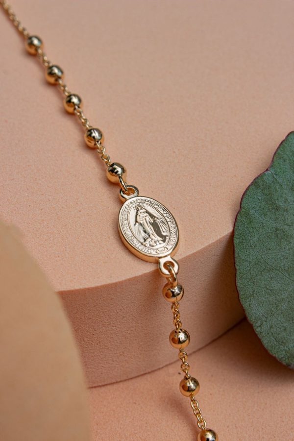 Bracelet dizainier en Plaqué Or | Notre Dame du Rosaire