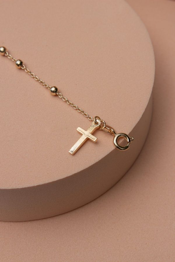 Bracelet dizainier en Plaqué Or | Notre Dame du Rosaire – Image 4