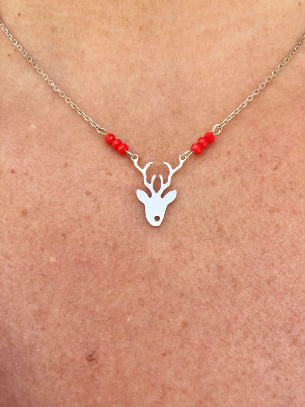 Collier Argent & Perle de Verre | Saint- Hubert