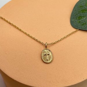 Collier médaille Croix  Plaqué Or | San Marco