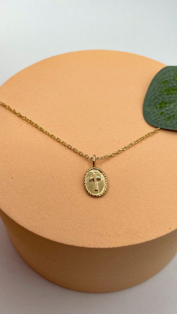 Collier médaille Croix  Plaqué Or | San Marco