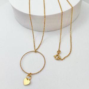 Sautoir charm's Cœur Plaqué or | Tahiti