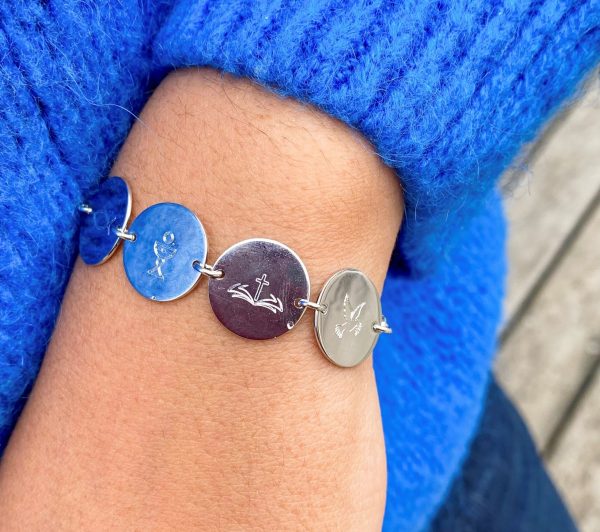 Bracelet religieux personnalisé en argent | Vie de foi – Image 5