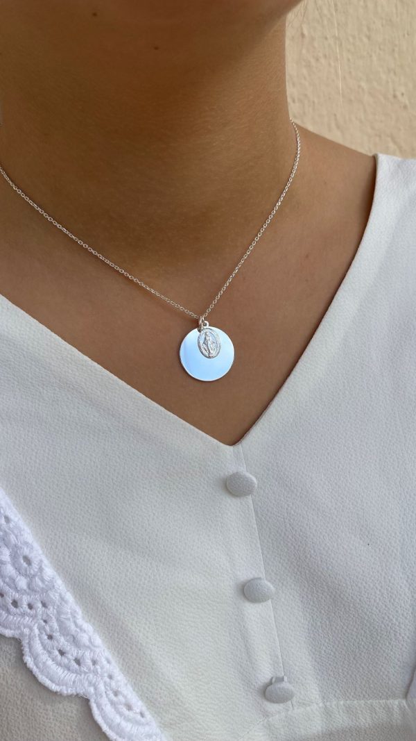 Collier médaille miraculeuse à personnaliser en argent | Vierge Marie – Image 5